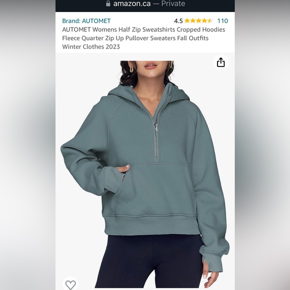 NWOT Half zip hoodie sweatshirt - Picture 2 of 12